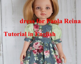 Tutorial PDF Dress for for Paola Reina dolls