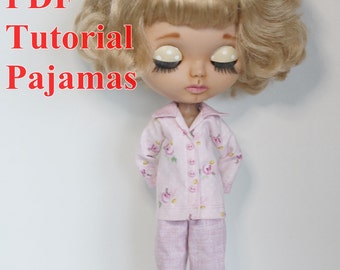 Tutorial+ Pattern Pajamas for doll Blythe
