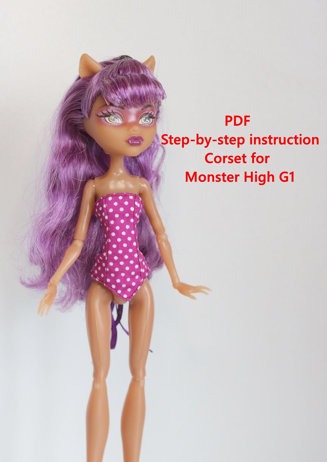 Tutorial Corset for Monster Doll G1 - Etsy