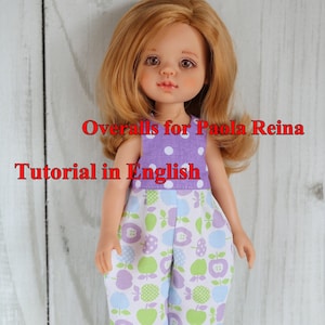 Tutorial Overalls for for Paola Reina doll