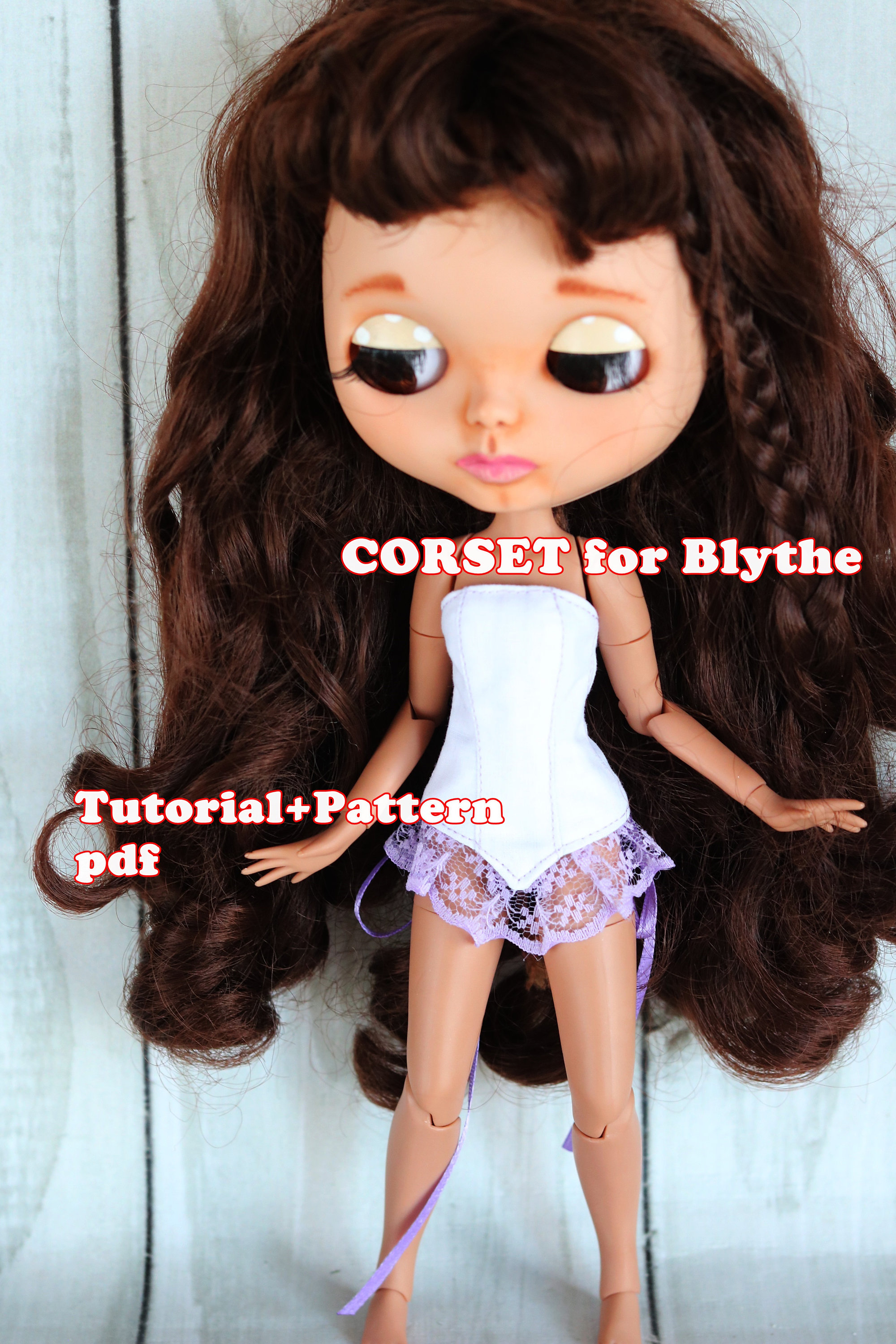 Tutorial+pattern Corset for Blythe