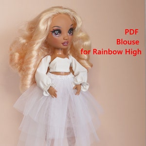 Tutorial Blouse for Rainbow High dolls