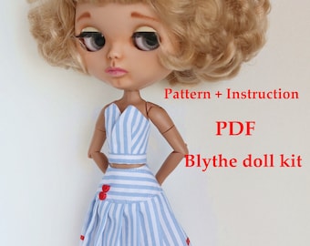 Anleitung + Schnittmuster Kleidung für Blythe
