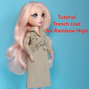 Tutorial Trench coat for Rainbow High