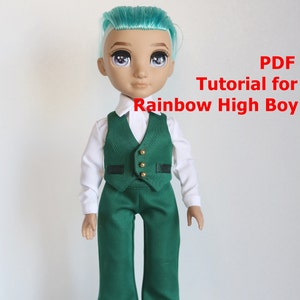 Tutorial for Rainbow High doll Boy suit
