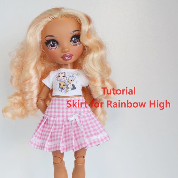 Tutorial skirt for Rainbow High dolls