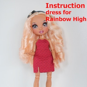 Tutorial Dress for Rainbow High doll