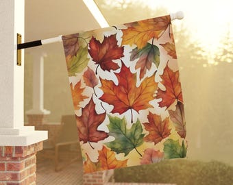 Fall Garden flag, Fall Thanksgiving garden flag, Autumn yard flag, Fall Welcome flag, Hello fall garden flag