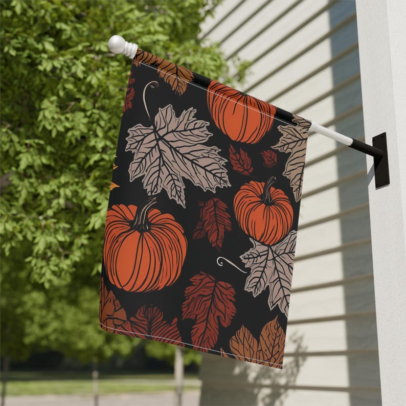 Garden Flag, Rustic Fall Banner, Fall Leaves Outdoor Decor, Autumn ...