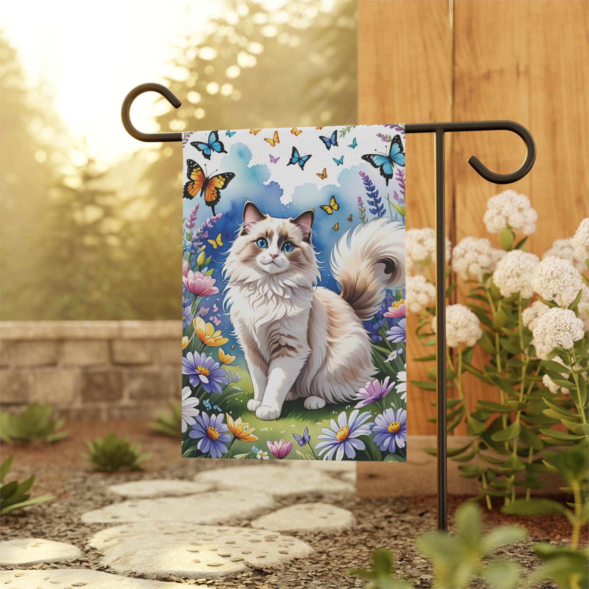 Spring Ragdoll Cat Flag, Spring Ragdoll Flag, Spring Cat Flag, House ...