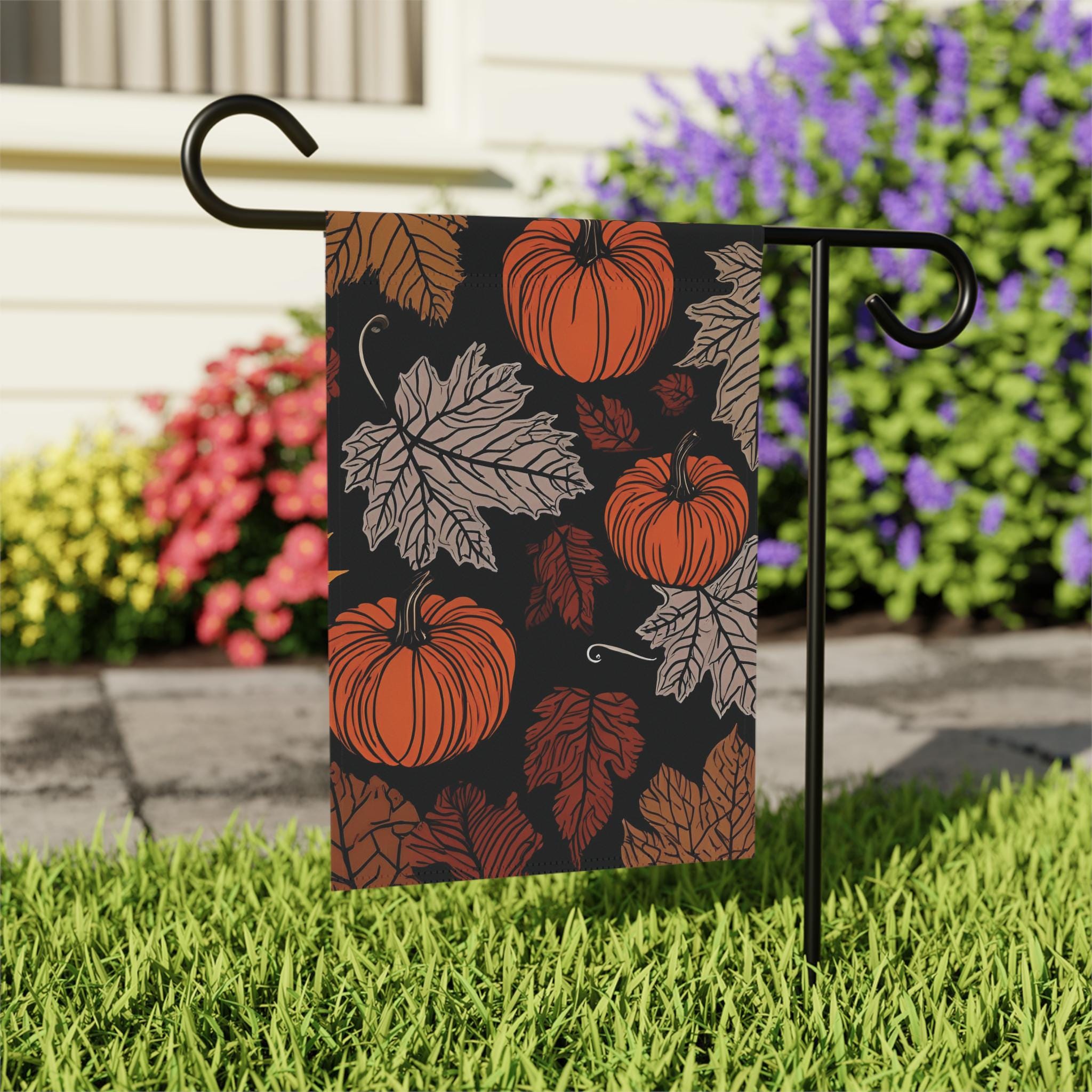 Garden Flag, Rustic Fall Banner, Fall Leaves Outdoor Decor, Autumn ...