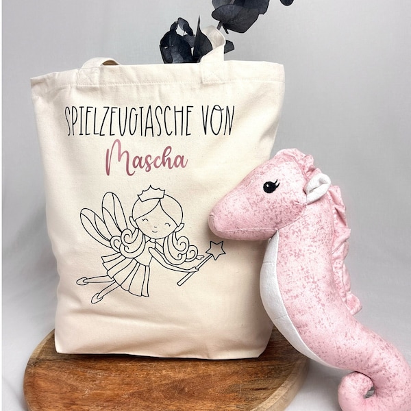 Spielzeugtasche personalisiert| Baumwolltasche Spielzeug | Sandspielzeug | Spielzeug Jutetasche |  Geschenk Kindergeburtstag |  Geschenk