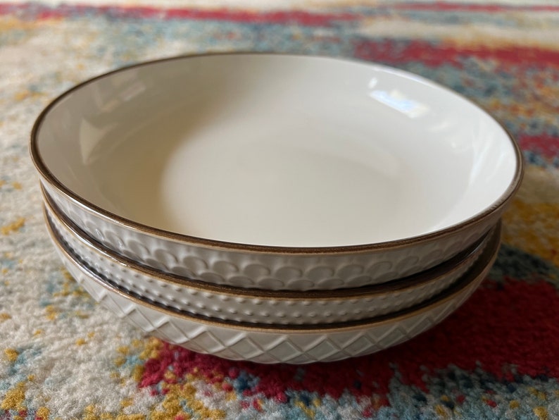 Set of 3 Large Pasta Bowls / 42 OZ / Stoneware / Ceramic Etsy