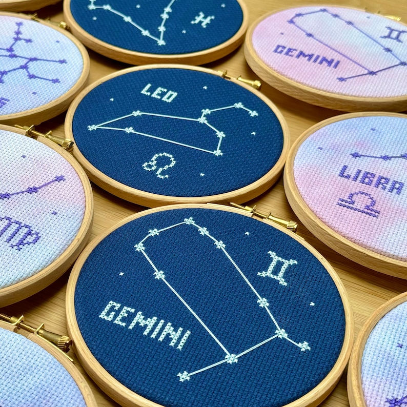 Libra Constellation Night Sky Cross Stitch Pattern PDF Download Etsy