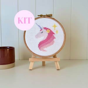 Sparkle the Dreaming Unicorn 4 Inch Cross Stitch Kit