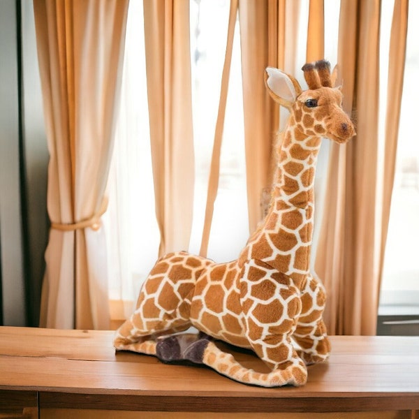 Handmade Giraffe Plush Toy, Cute Stuffed Animal Soft Giraffe Doll, Giant Size Giraffe Toy, Stuffed Animals & Plushies, Gift for Kids