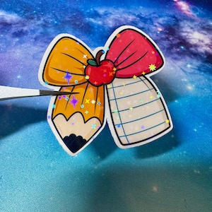 Teacher Bow Sticker