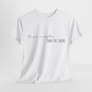 Percy Jackson The Pen Is Mightier Than The Sword Unisex Heavy Cotton Tee