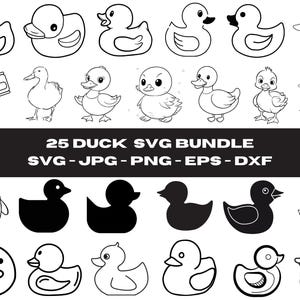 Duck Svg Bundle, Rubber Ducky Svg, Rubber Duck Svg, Duck Clipart, Duck Cut File, Duck Png, Rubber Duck Clipart, Yellow Duck Svg, Svg