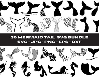 Monograma dividido de cola de sirena SVG, cola de sirena SVG Png, escalas de sirena SVG, cumpleaños de sirena svg, topper de pastel de sirena svg, sirena cricut svg