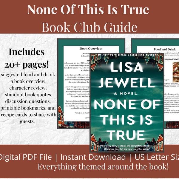 None of This is True Book Club Questions, Book Club Discussion Questions, None of This is True Book Club Resource,  Book Club Questions