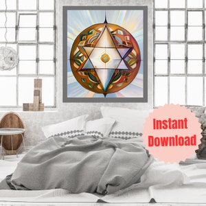 Merkaba Activation (1) |  Activation Series | Wall Art |  Download PRINTABLE Spiritual Prints