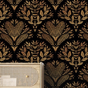Art Deco Wallpaper Peel and Stick Removable Wallpaper, Home Decor