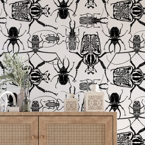 Bug WALLPAPER INSECTS Wall Art REMOVABLE Wall Paper 