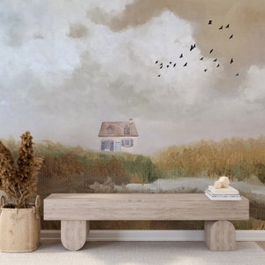 Scenic Landscape Wall Mural: Removable Peel and Stick Wallpaper