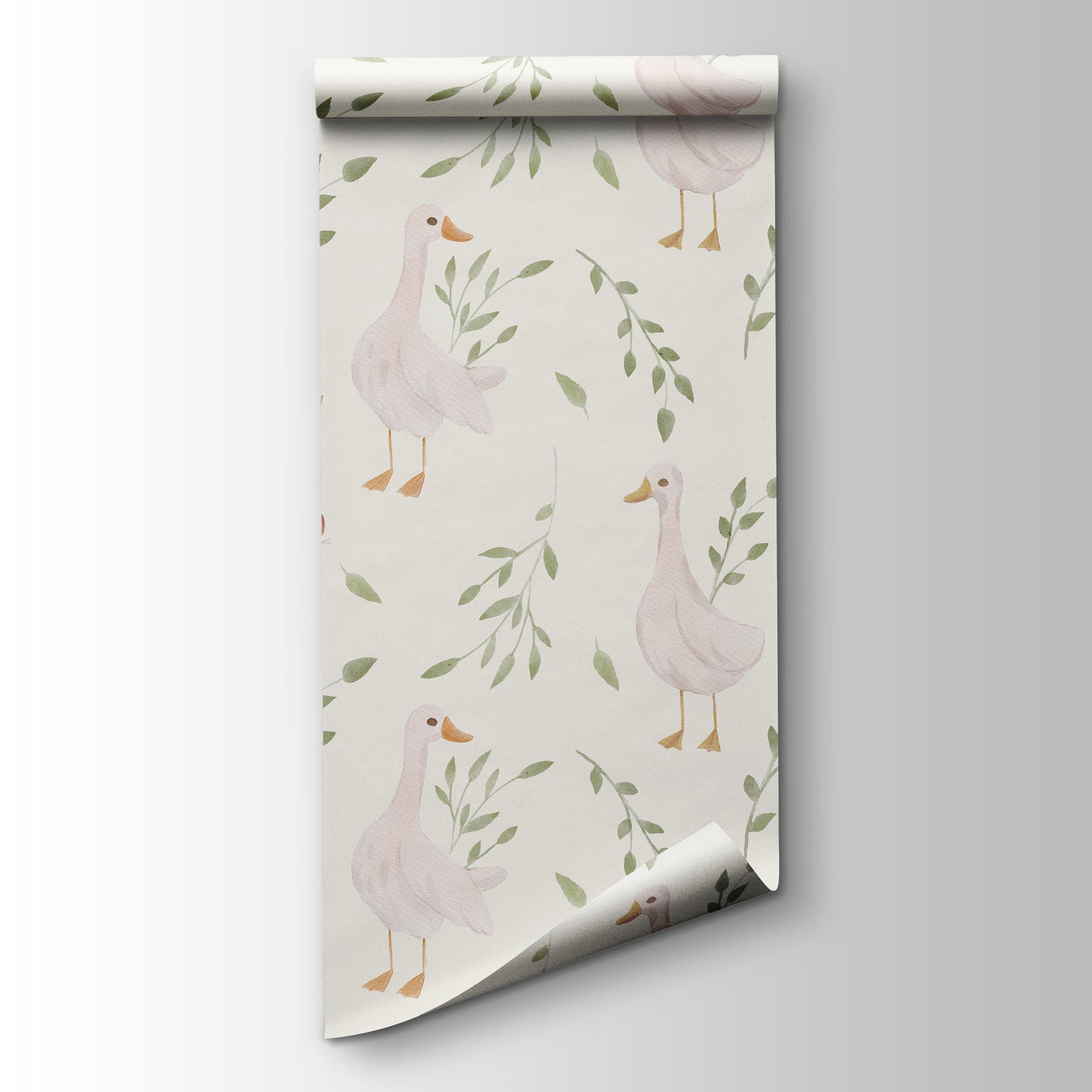 Kids Room Wallpaper Peel and Stick Wall Mural, Goose Nursery Decor - Etsy
