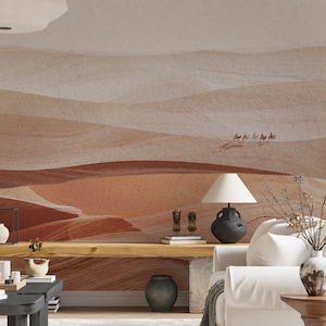 Wüste Tapete, Schälen und Aufkleben Wandbild