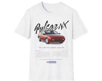 Pulsar NX Vintage Magazin Werbung JDM Sportwagen 80er Jahre T-Shirt