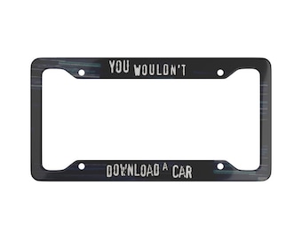 Sie würden keinen Auto-lustigen Anti-Piraterie-Werbelizenz-Schild-Geschenkrahmen herunterladen