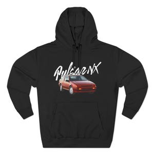 Pulsar NX Vintage Magazine Reklam JDM Sportbil 80-tals Hoodie Pullover Sweatshirt Tröja