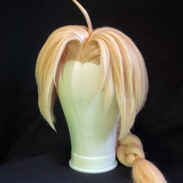 Wig cosplay custom Edward Elric, Fullmetal Alchemist, Fullmetal Alchemist Brotherhood, styling synthetic wig*Not for Sale