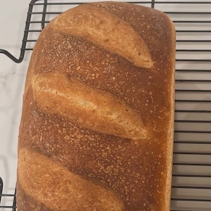Homemade organic sourdough sandwich bread