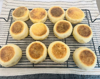 Muffin inglesi a lievitazione naturale artigianali biologici fatti in casa