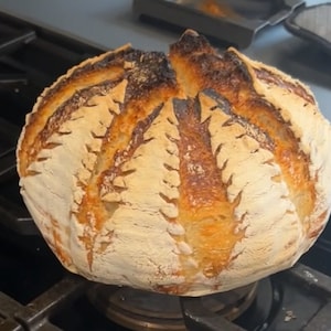 Homemade artisan sourdough bread