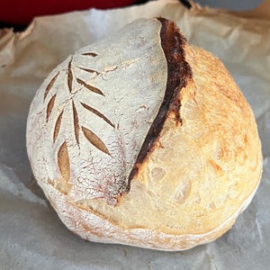 Custom Mini Size and Flavor Homemade Organic  Artisan Sourdough Bread