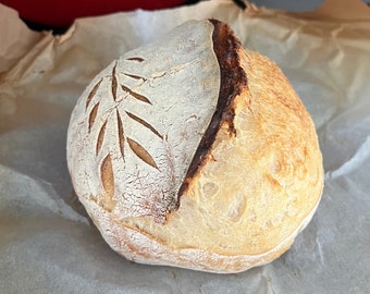 Custom Mini Size and Flavor Homemade Organic  Artisan Sourdough Bread