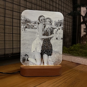 Custom 3D Photo Led Lamp-Personalized Picture Night Light-Anniversary Gift For Wife-Wedding Gift For Husband-Gifts For Couple-Christmas Gift