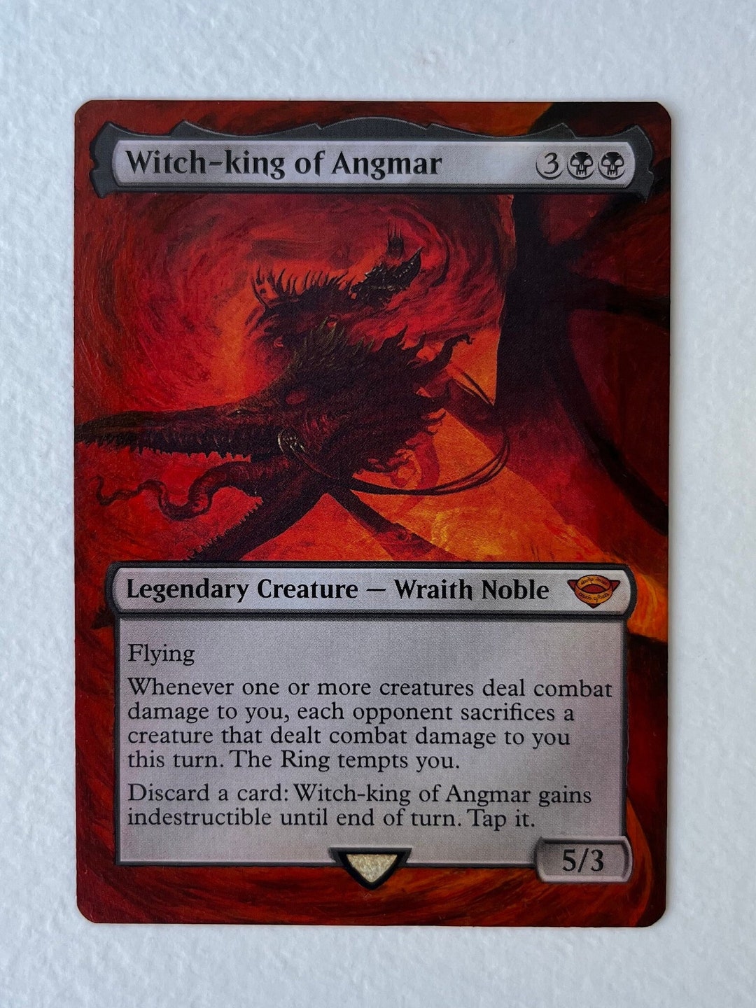 Witch King of Angmar Alter - MTG Card - Etsy Australia Witch King of Angmar Alter - MTG Card - Etsy Australia