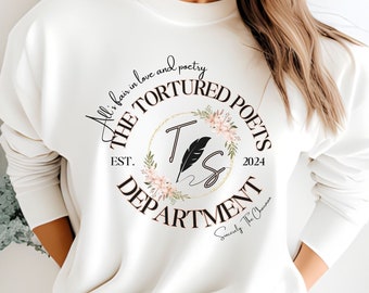 Tortured Poets Department Unisex Crewneck Sweatshirt, T Swift,  The Eras Tour Merch, All's Fair In Love and Poetry new era, the chairman