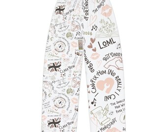 Tortured Poets Department TTPD Women's Pajama Pants, T Swift,  The Eras Tour Merch, All's Fair In Love and Poetry new era, Mom Swiftie gear