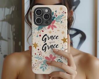 Christian Faith Phone Case - Bible Verse Phone Cover - Jesus iPhone Case - Faith Over Fear Case for Samsung and iPhone
