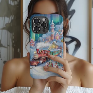 Snowy Winter Wonderland Phone Case - Cozy Christmas Gift - iPhone & Samsung Galaxy Compatible