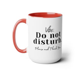 Vibe Bitte nicht stören und danke INFJ Kaffeetasse für Frauen Männer Kaffee Liebhaber Introvert Gamer Büro Coworker Lehrer Krankenschwester RN Mama Papa
