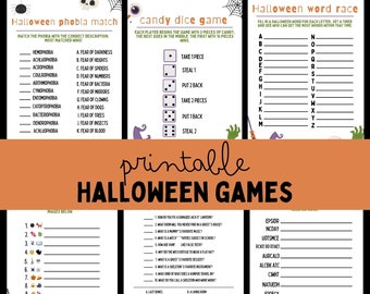 Printable Halloween Worksheets - Etsy