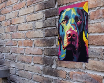 Labrador Retriever Pop Art Print, Colorful Dog Poster (Digital Download)