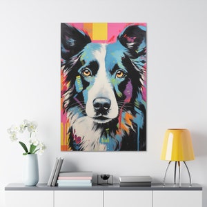 Border Collie Leinwand Galerie Wraps